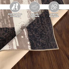Rockwood Modern Geometric Patchwork Indoor Area Rug or Runner