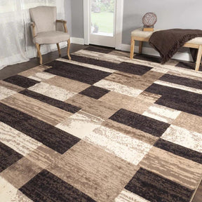 Rockwood Patchwork Non-Slip Indoor Washable Area Rug