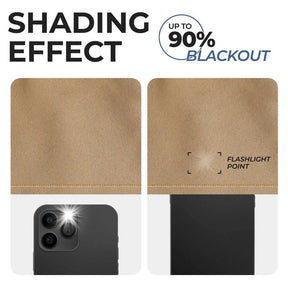 Rod Pocket Room Darkening Solid Blackout Curtains, Set of 2