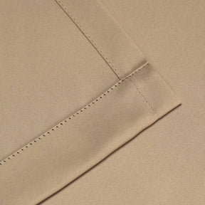 Rod Pocket Room Darkening Solid Blackout Curtains, Set of 2