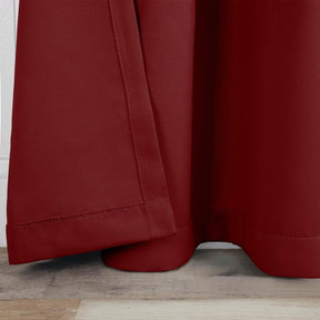 Rod Pocket Room Darkening Solid Blackout Curtains, Set of 2