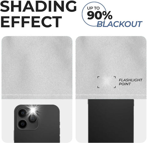 Blackout Curtains Rod Pocket Solid Room Darkening Set of 2