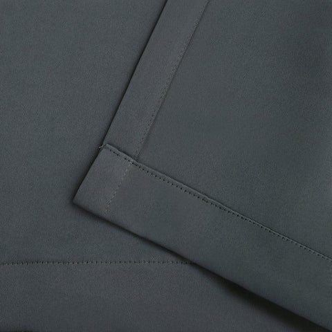 Blackout Curtains Rod Pocket Solid Room Darkening Set of 2