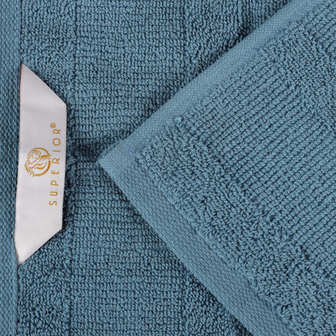 Roma Cotton Ribbed Textured Soft Absorbent 12 Piece Assorted Towel Set