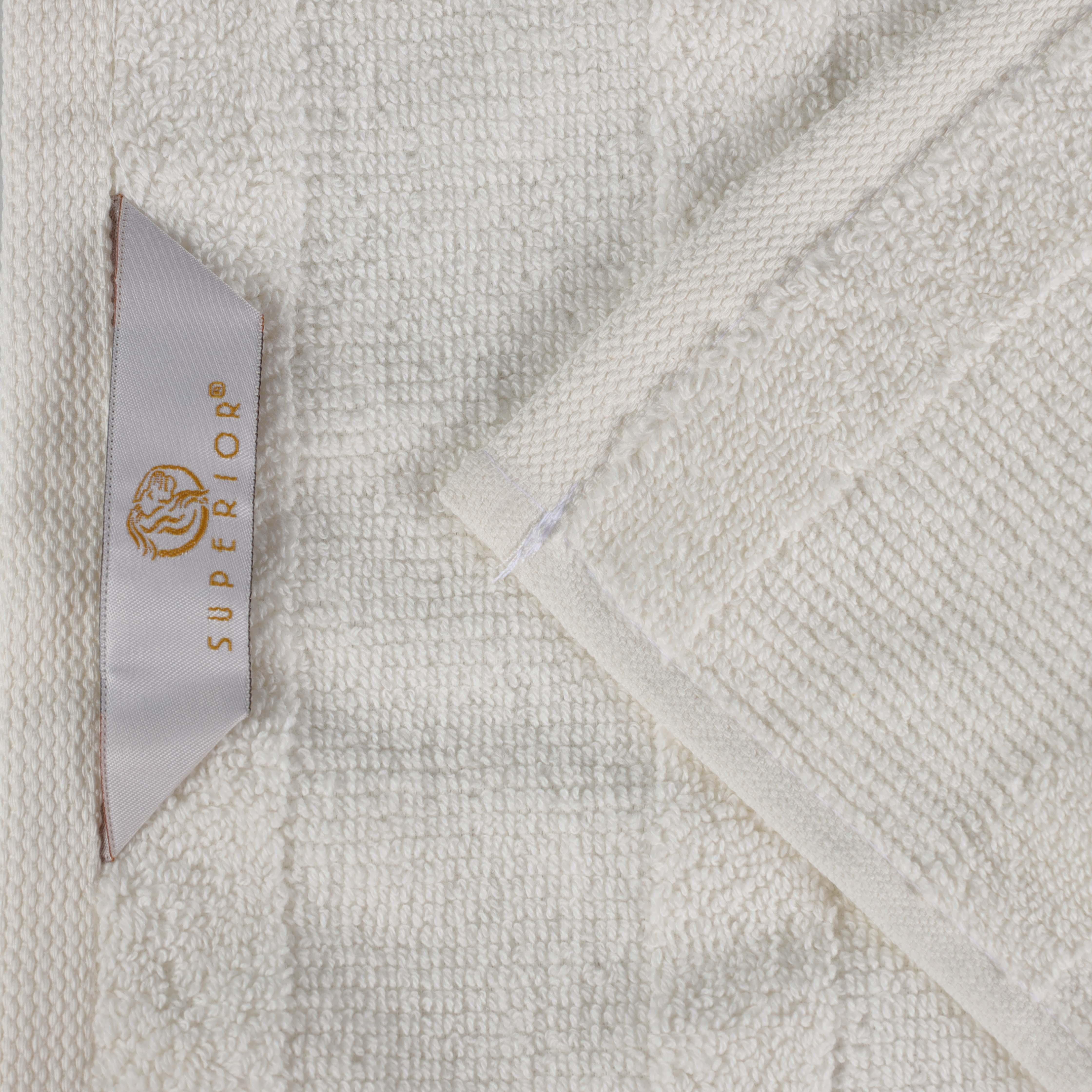 Roma Cotton Ribbed Textured Soft Absorbent 12 Piece Assorted Towel Set