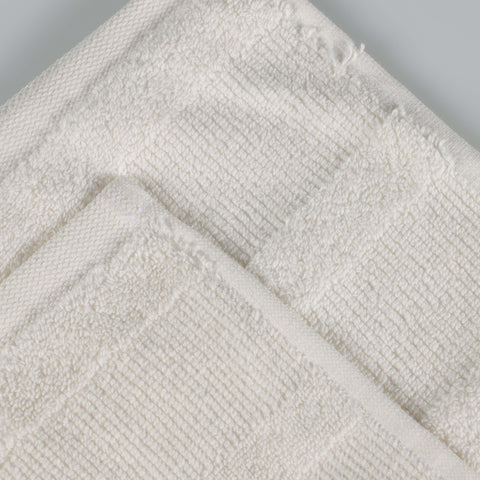 Roma Cotton Ribbed Textured Soft Absorbent 12 Piece Assorted Towel Set