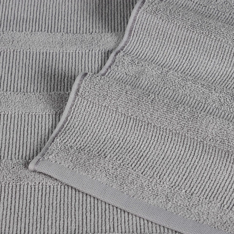 Roma Cotton Ribbed Textured Soft Absorbent 12 Piece Assorted Towel Set