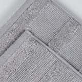 Roma Cotton Ribbed Textured Soft Absorbent 12 Piece Assorted Towel Set
