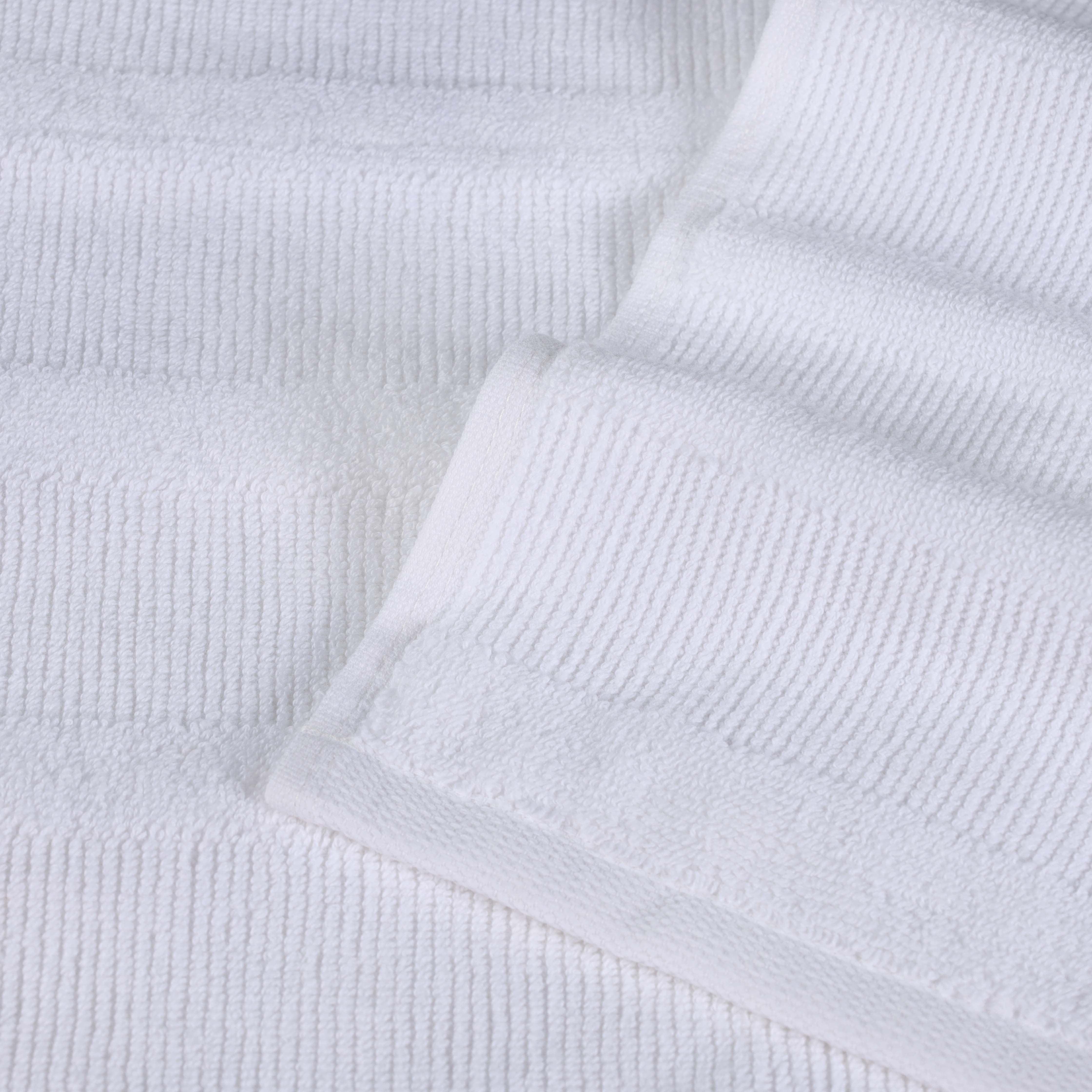 Roma Cotton Ribbed Textured Soft Absorbent 12 Piece Assorted Towel Set