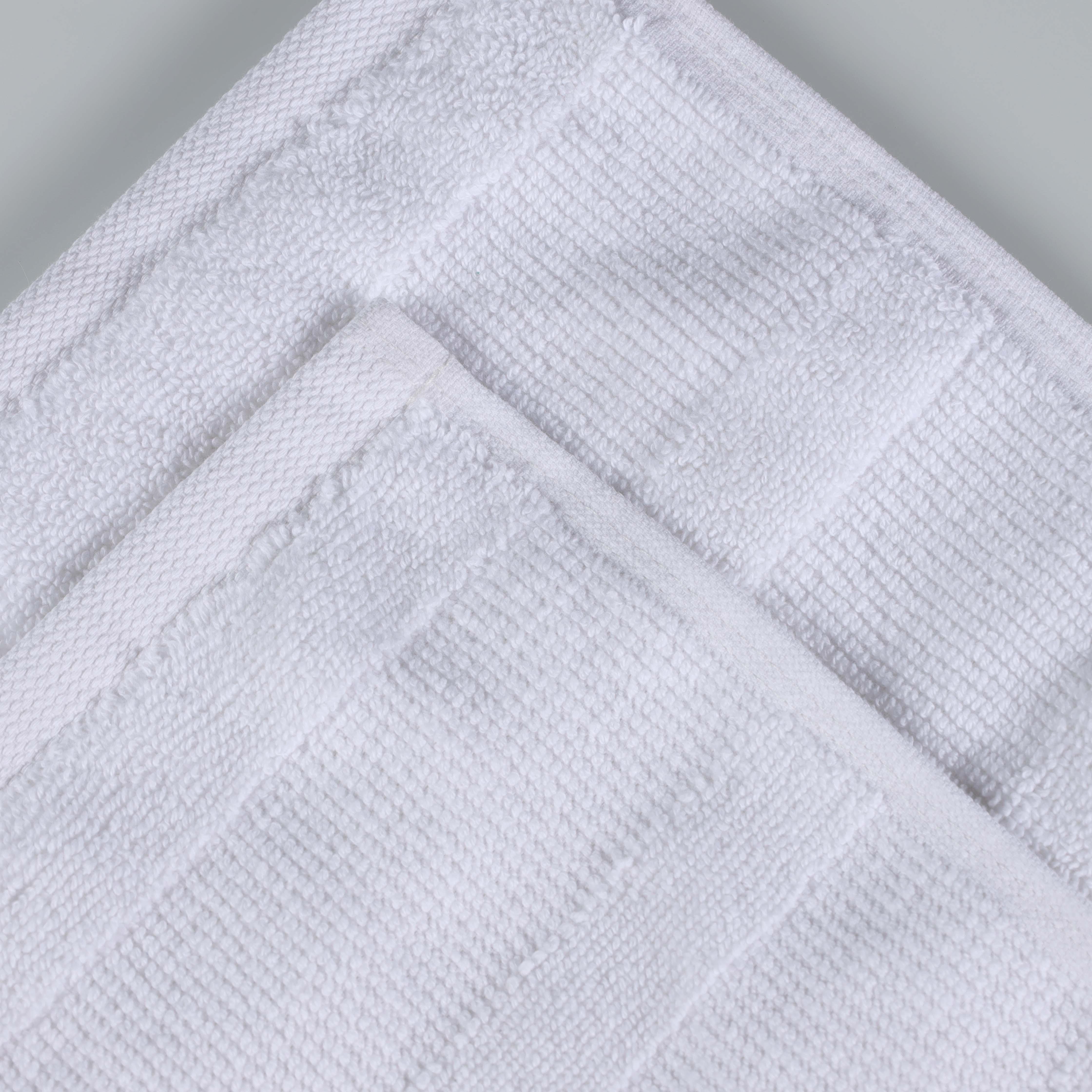 Roma Cotton Ribbed Textured Soft Absorbent 12 Piece Assorted Towel Set