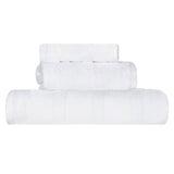 Roma Cotton Ribbed Textured Soft Absorbent 3 Piece Assorted Towel Set