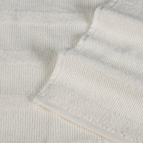 Roma Cotton Ribbed Textured Soft Absorbent 3 Piece Assorted Towel Set
