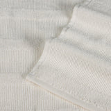Roma Cotton Ribbed Textured Soft Absorbent 3 Piece Assorted Towel Set