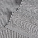Roma Cotton Ribbed Textured Soft Absorbent 3 Piece Assorted Towel Set