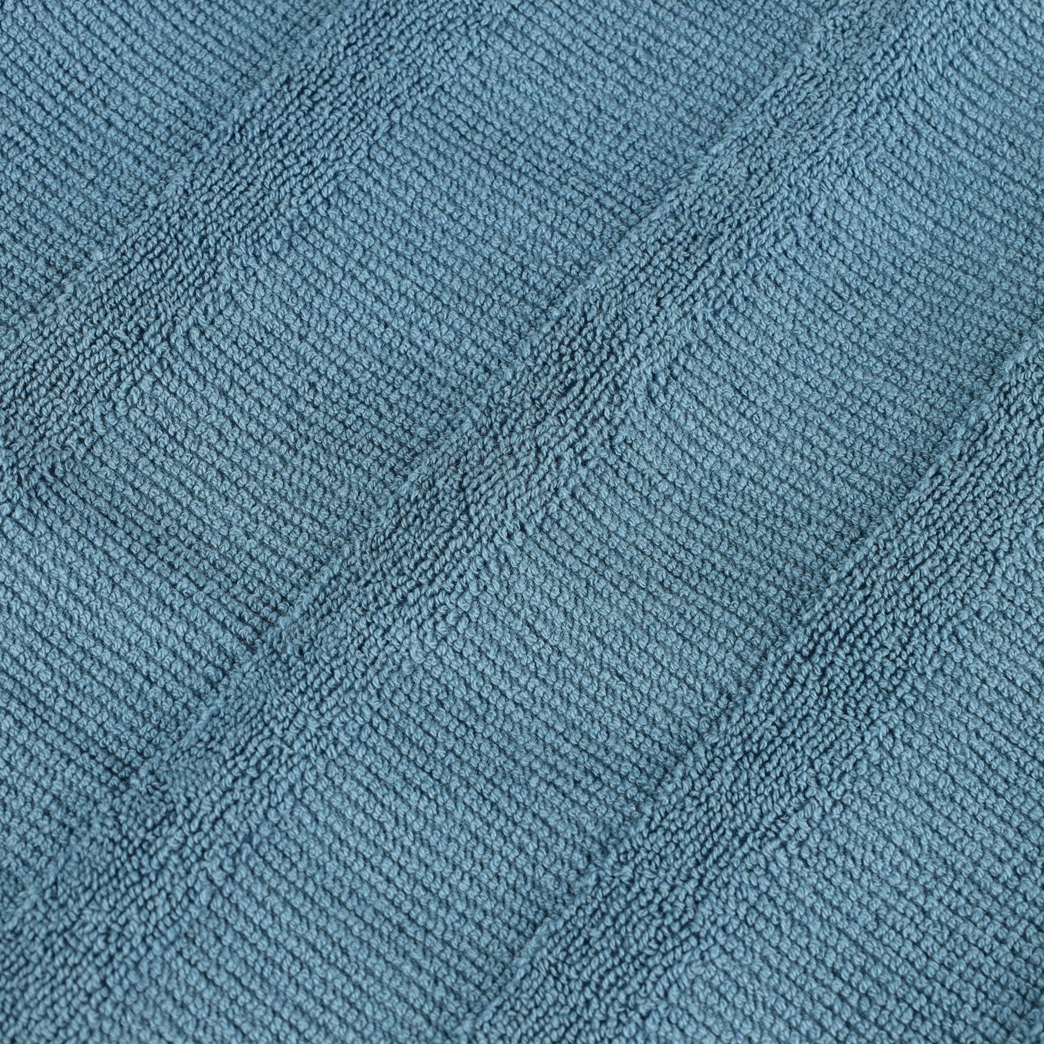 Roma Cotton Ribbed Textured Soft Absorbent 3 Piece Assorted Towel Set