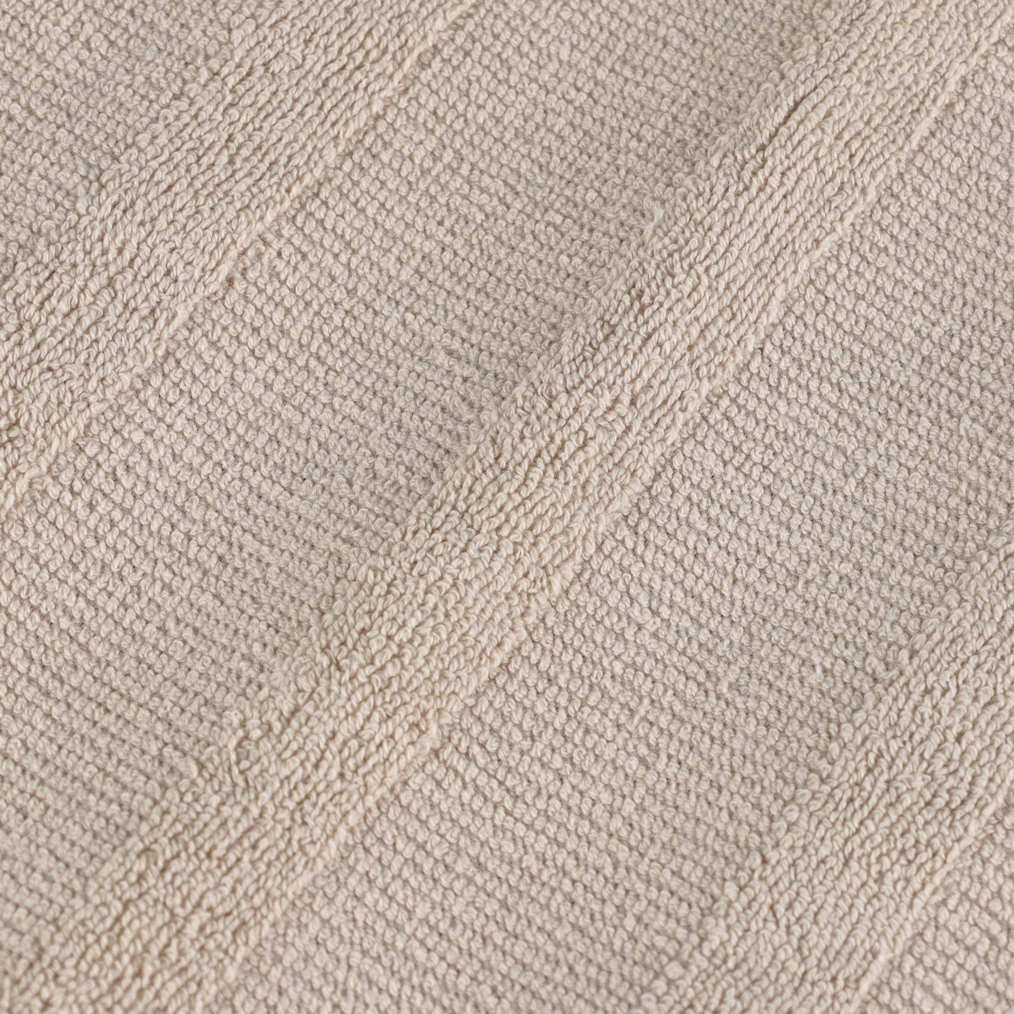 Roma Cotton Ribbed Textured Soft Absorbent 3 Piece Assorted Towel Set
