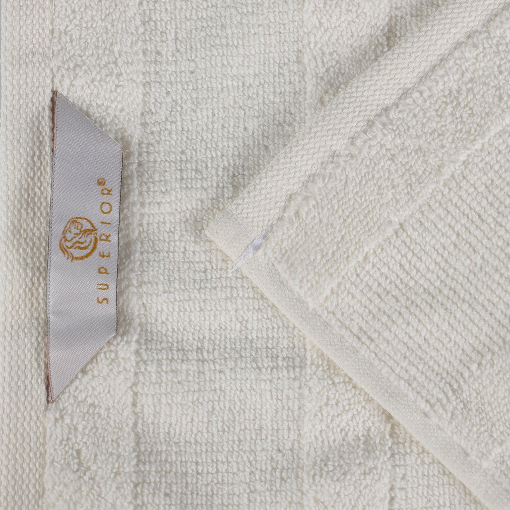 Roma Cotton Ribbed Textured Soft Absorbent 3 Piece Assorted Towel Set