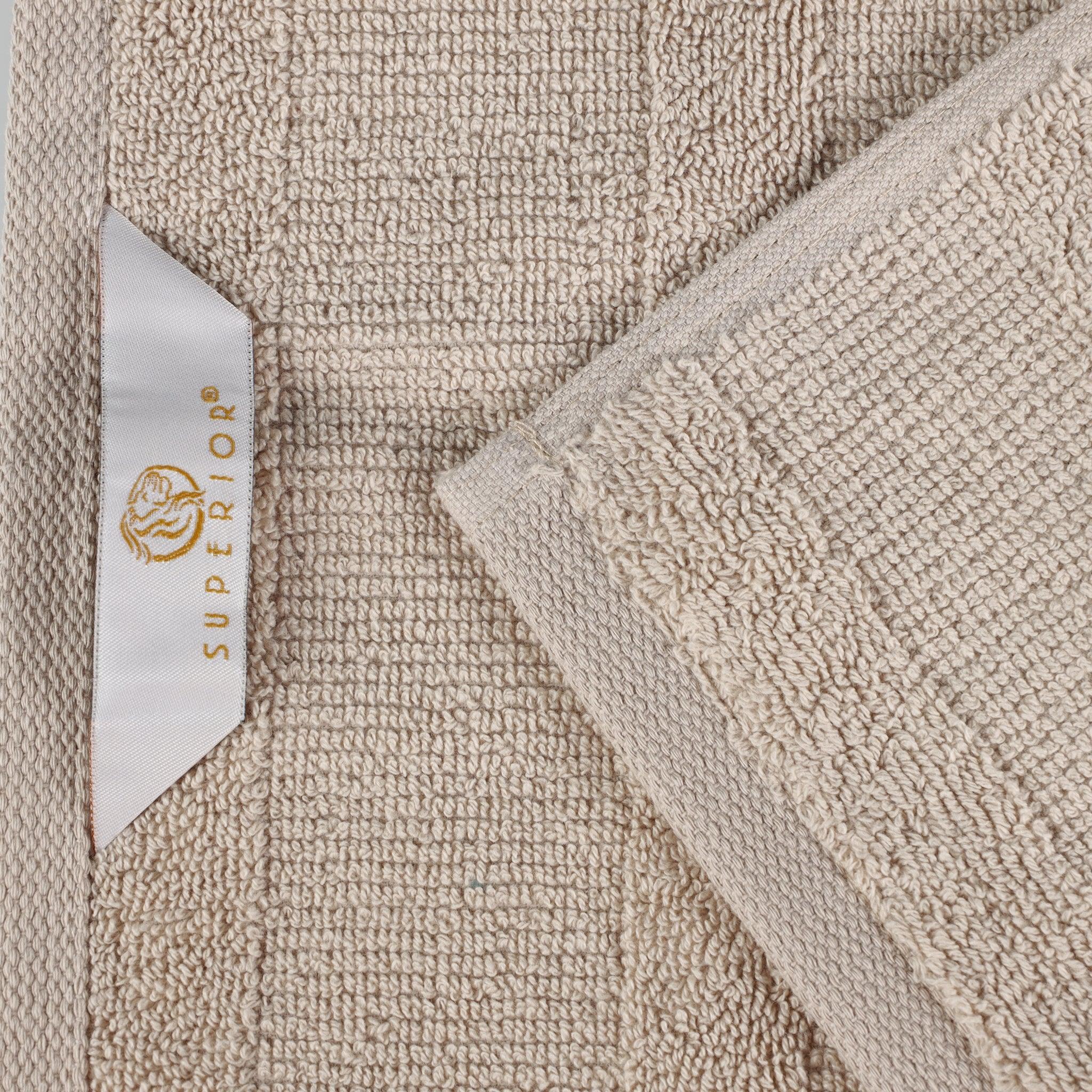 Roma Cotton Ribbed Textured Soft Absorbent 3 Piece Assorted Towel Set
