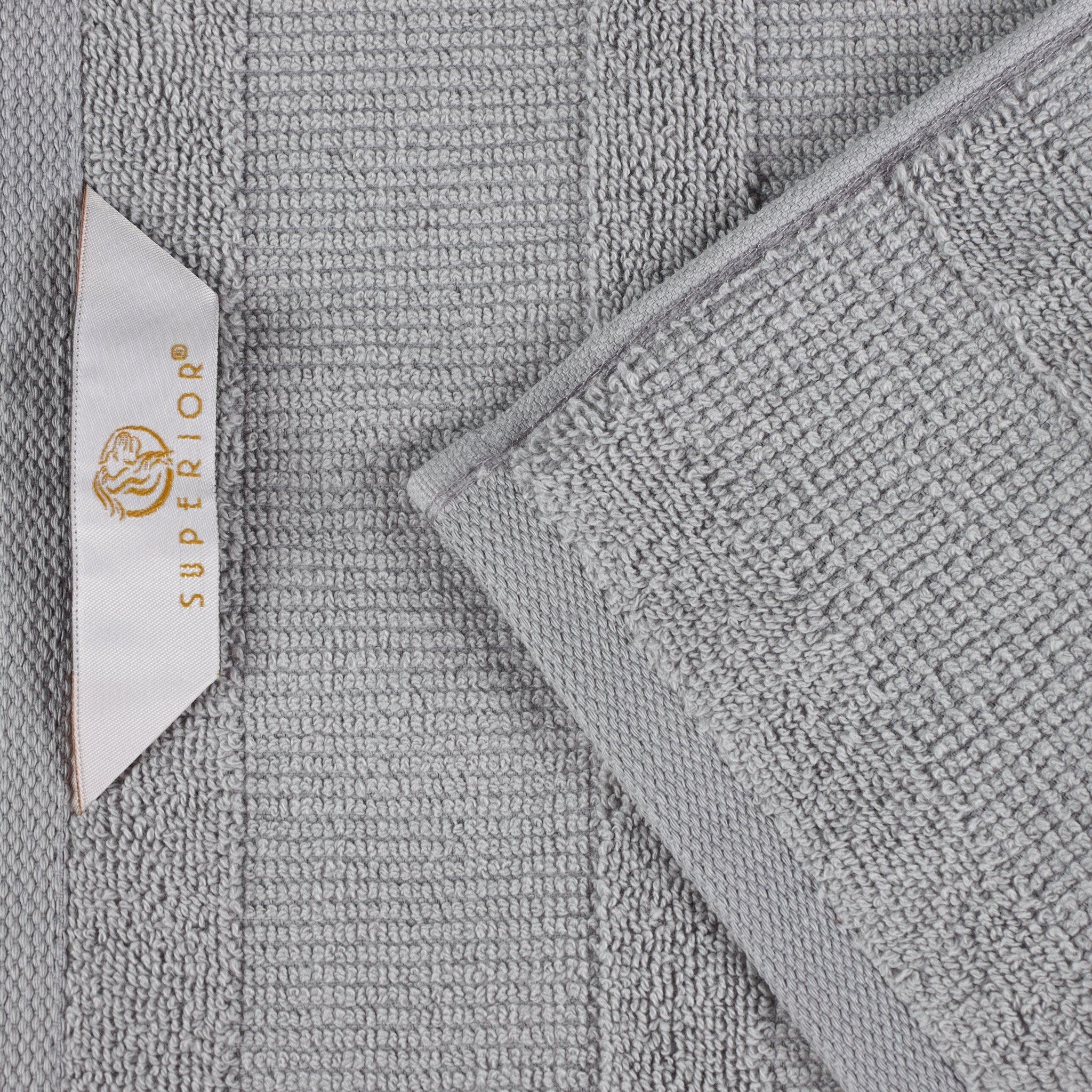 Roma Cotton Ribbed Textured Soft Absorbent 3 Piece Assorted Towel Set