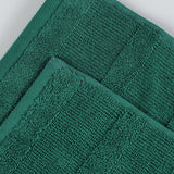 Roma Cotton Ribbed Textured Soft Absorbent 3 Piece Assorted Towel Set