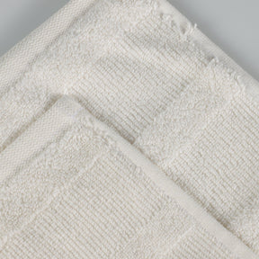 Roma Cotton Ribbed Textured Soft Absorbent 3 Piece Assorted Towel Set