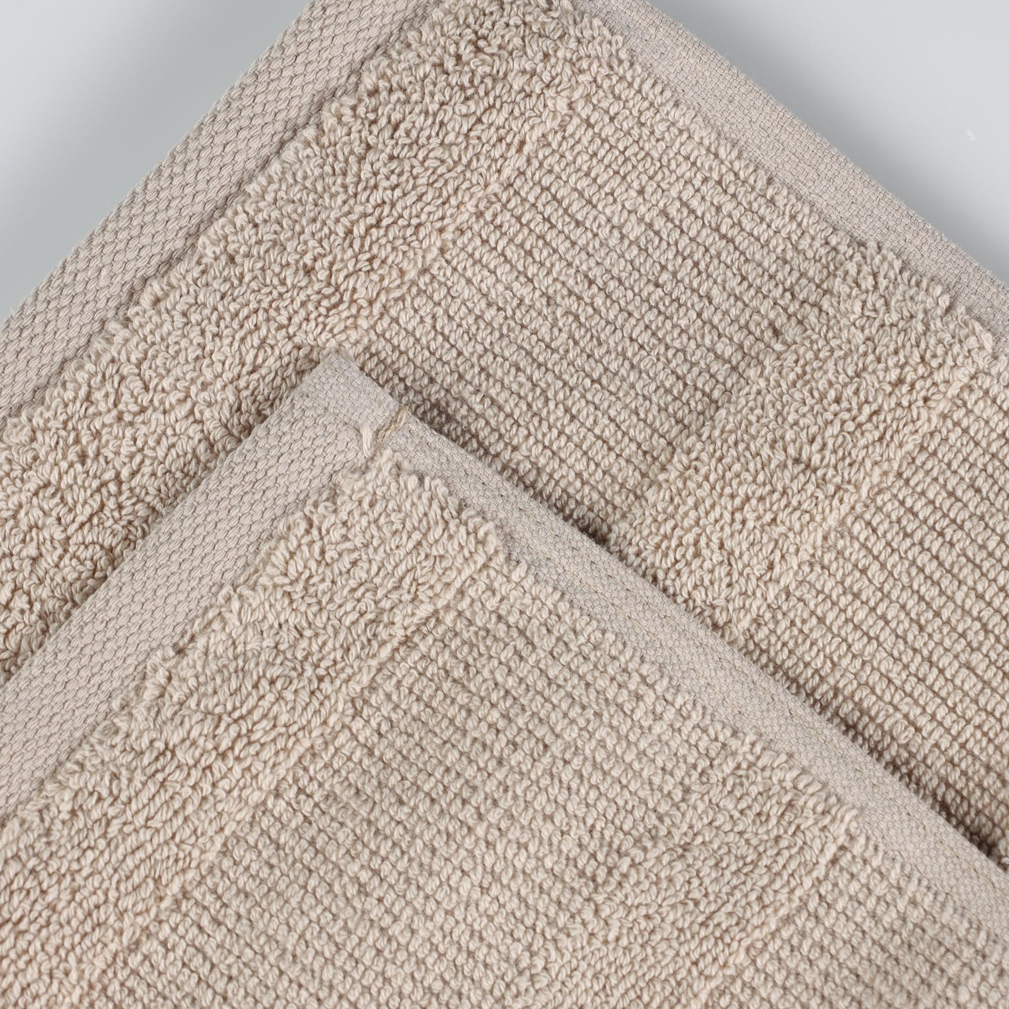 Roma Cotton Ribbed Textured Soft Absorbent 3 Piece Assorted Towel Set