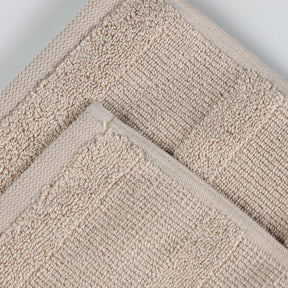 Roma Cotton Ribbed Textured Soft Absorbent 3 Piece Assorted Towel Set
