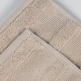 Roma Cotton Ribbed Textured Soft Absorbent 3 Piece Assorted Towel Set