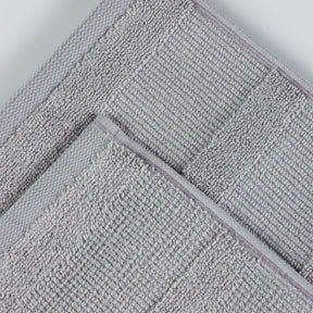 Roma Cotton Ribbed Textured Soft Absorbent 3 Piece Assorted Towel Set