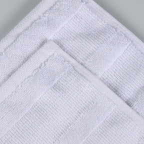 Roma Cotton Ribbed Textured Soft Absorbent 3 Piece Assorted Towel Set