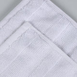 Roma Cotton Ribbed Textured Soft Absorbent 3 Piece Assorted Towel Set