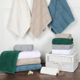 Roma Cotton Ribbed Textured Soft Absorbent 3 Piece Assorted Towel Set