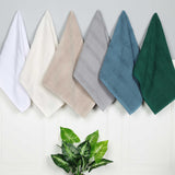 Roma Cotton Ribbed Textured Soft Absorbent 3 Piece Assorted Towel Set