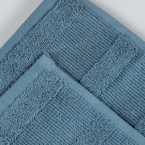 Roma Cotton Ribbed Textured Soft Face Towels/ Washcloths, Set of 12