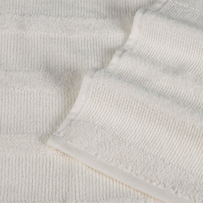 Roma Cotton Ribbed Textured Soft Face Towels/ Washcloths, Set of 12