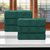 Roma Cotton Ribbed Textured Soft Highly Absorbent Hand Towel Set of 6