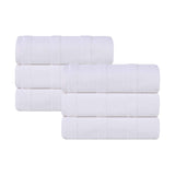 Roma Cotton Ribbed Textured Soft Highly Absorbent Hand Towel Set of 6