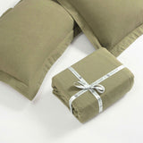 100% Cotton Flannel Solid Fuzzy Warm Duvet Cover Set