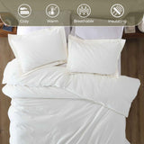 100% Cotton Flannel Solid Fuzzy Warm Duvet Cover Set