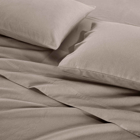 100% Cotton Flannel Sheet Set Solid Deep Pocket Fuzzy Warm Rome