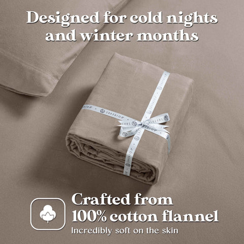 100% Cotton Flannel Sheet Set Solid Deep Pocket Fuzzy Warm Rome