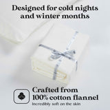 Rome Flannel Cotton Solid Deep Pocket Fuzzy Warm Sheet Set