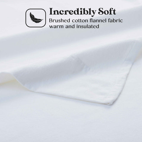 100% Cotton Flannel Sheet Set Solid Deep Pocket Fuzzy Warm Rome