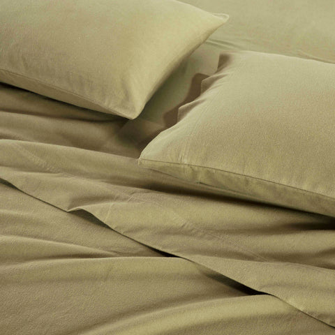 100% Cotton Flannel Sheet Set Solid Deep Pocket Fuzzy Warm Rome