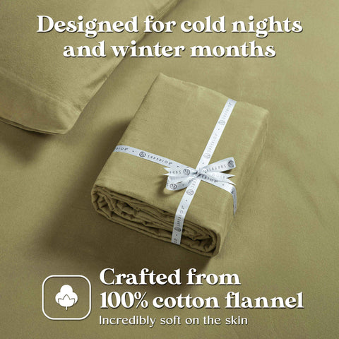 100% Cotton Flannel Sheet Set Solid Deep Pocket Fuzzy Warm Rome