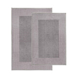 Rome Modern Non-Slip Machine Washable Bathroom Bath Rug Set