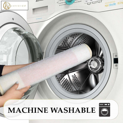 Rome Modern Non-Slip Machine Washable Bathroom Bath Rug Set