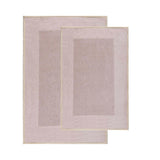 Rome Modern Non-Slip Machine Washable Bathroom Bath Rug Set
