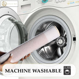 Rome Modern Non-Slip Machine Washable Bathroom Bath Rug Set