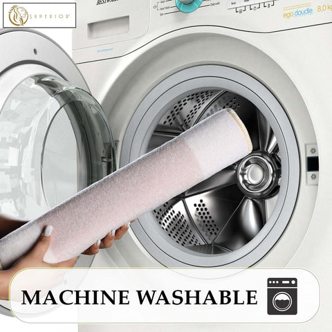 Rome Modern Non-Slip Machine Washable Bathroom Bath Rug Set